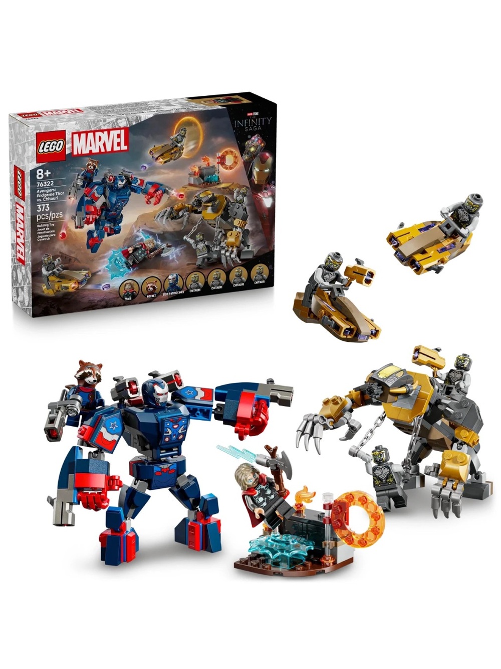 LEGO 76322 Marvel Avengers End Game Thor Vs Chitauri 373 PCs
